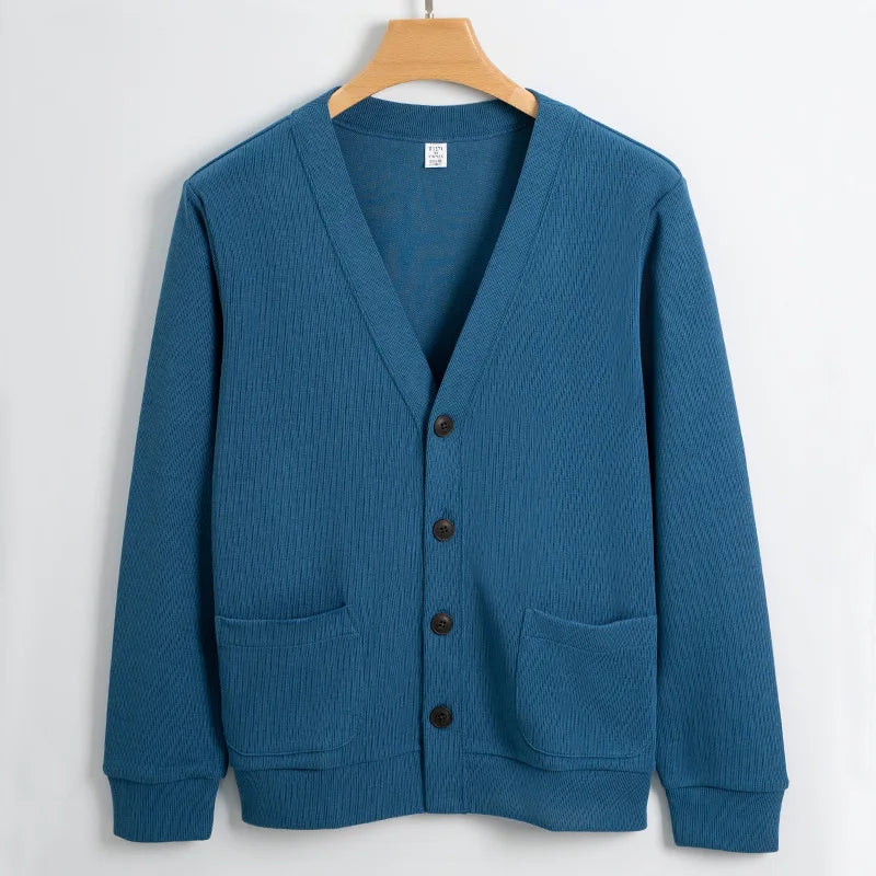 Cardigan Masculino de Lã com Bolsos Elite