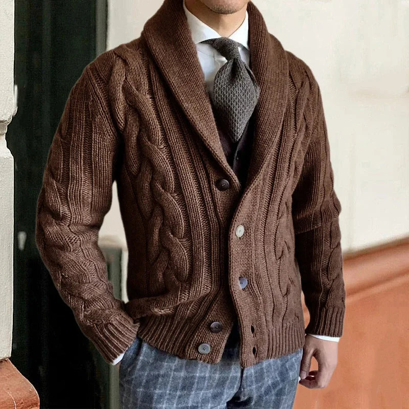 Cardigan de Malha Tricot de lã Elite