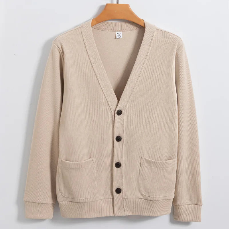 Cardigan Masculino de Lã com Bolsos Elite