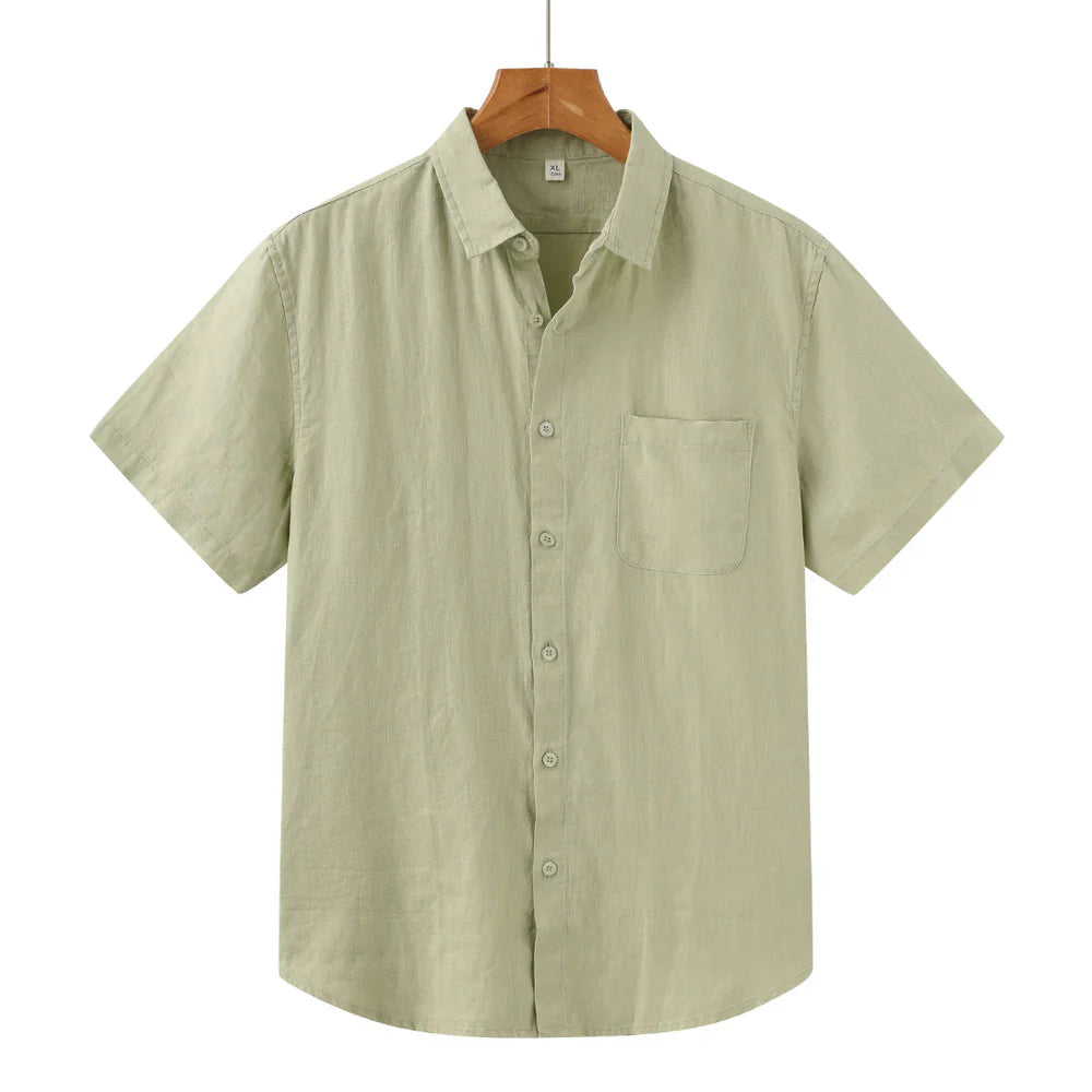 Camisa de linho Manga Curta Elite