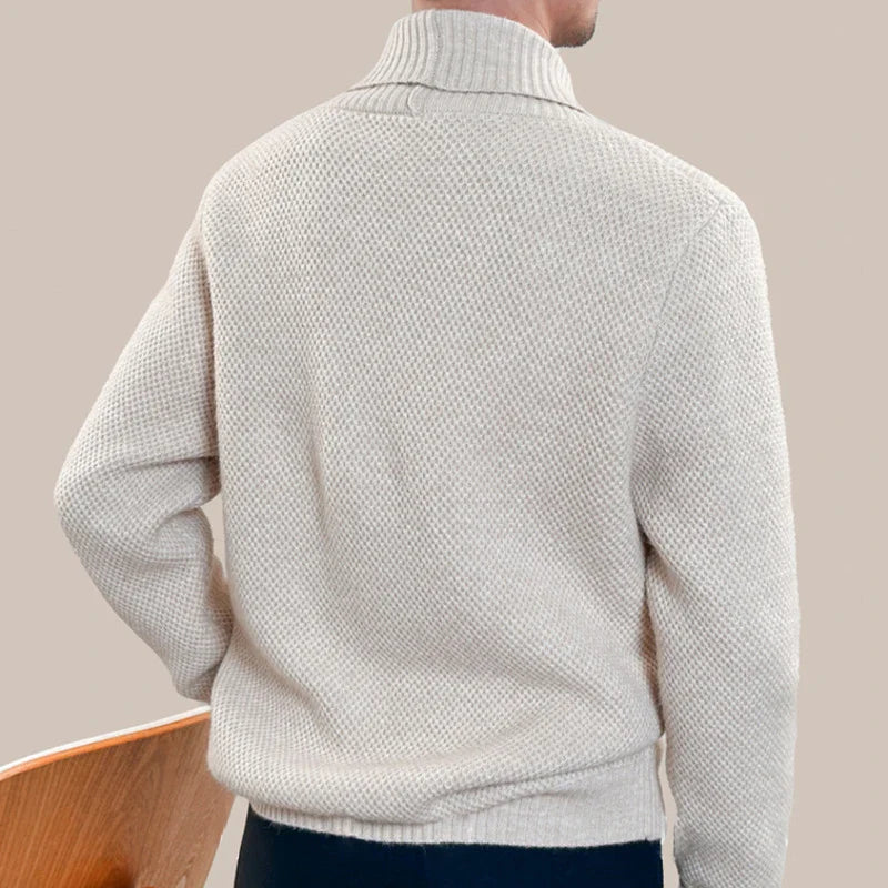 Cardigan Tricot Modal Transpassado de Lã