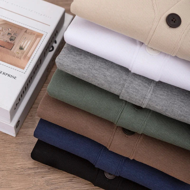 Cardigan Masculino de Lã com Bolsos Elite
