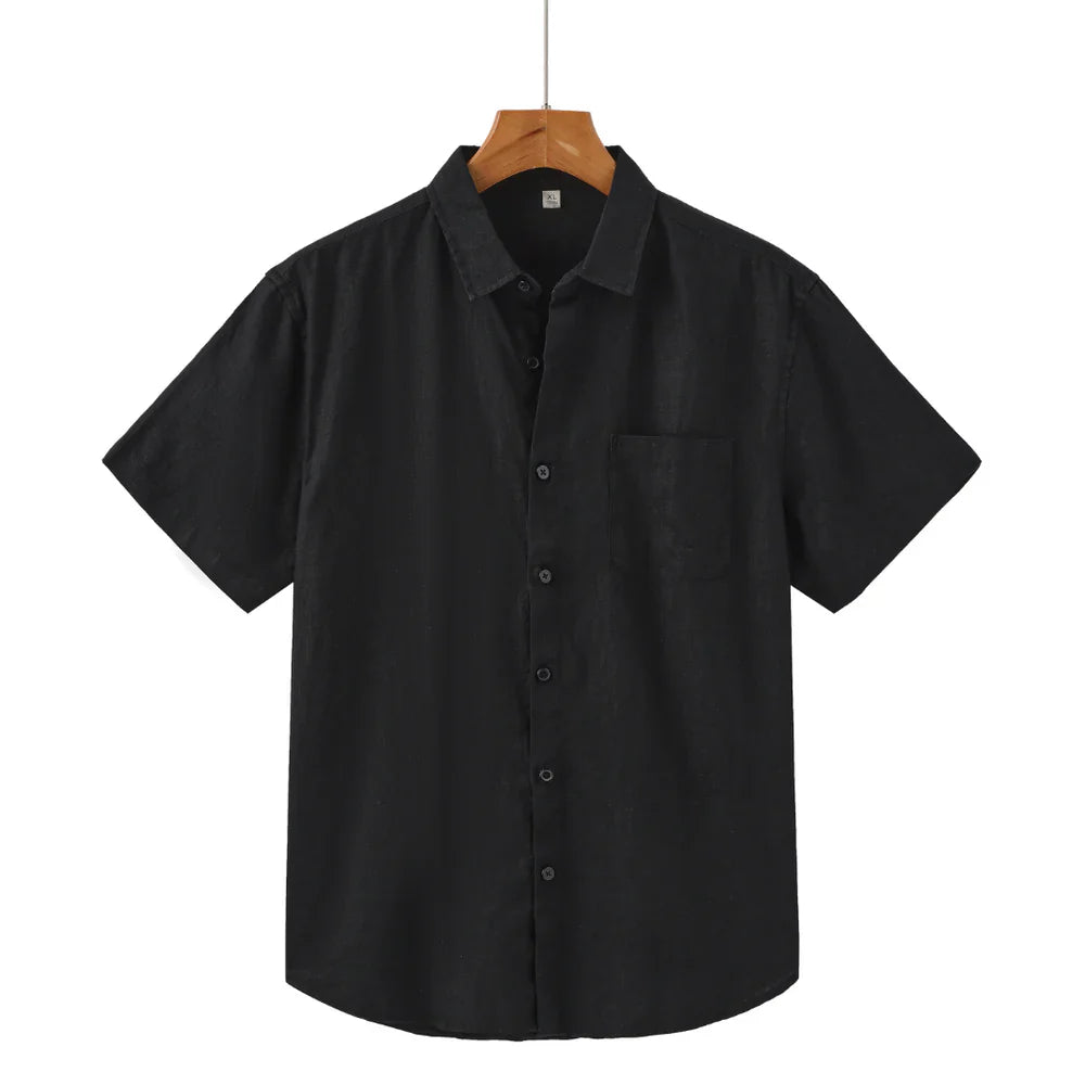Camisa de linho Manga Curta Elite