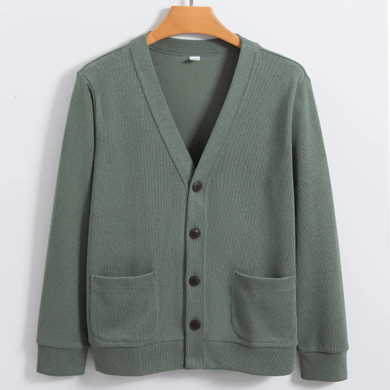 Cardigan Masculino de Lã com Bolsos Elite