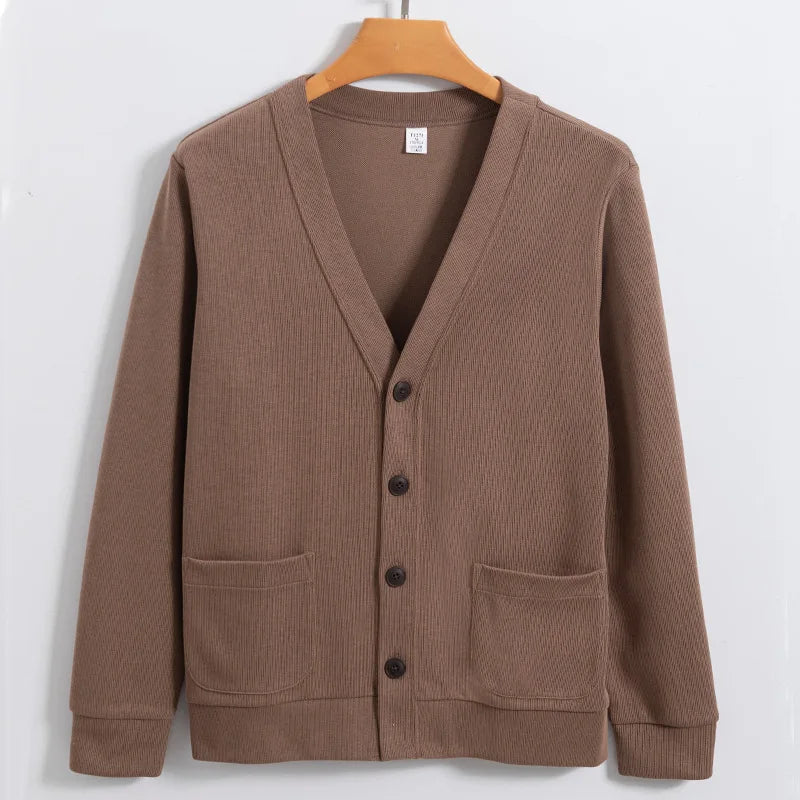 Cardigan Masculino de Lã com Bolsos Elite