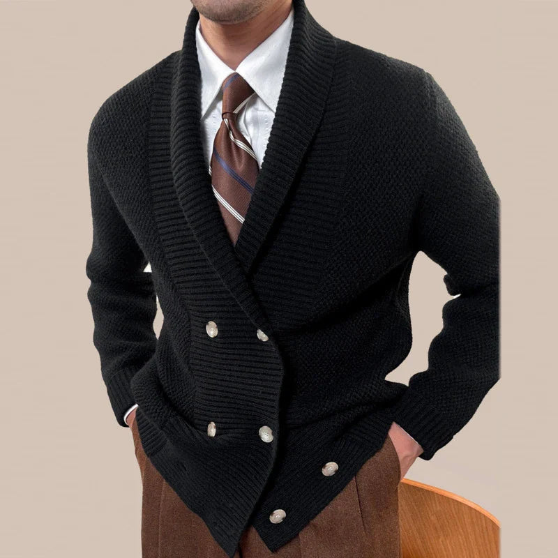 Cardigan Tricot Modal Transpassado de Lã