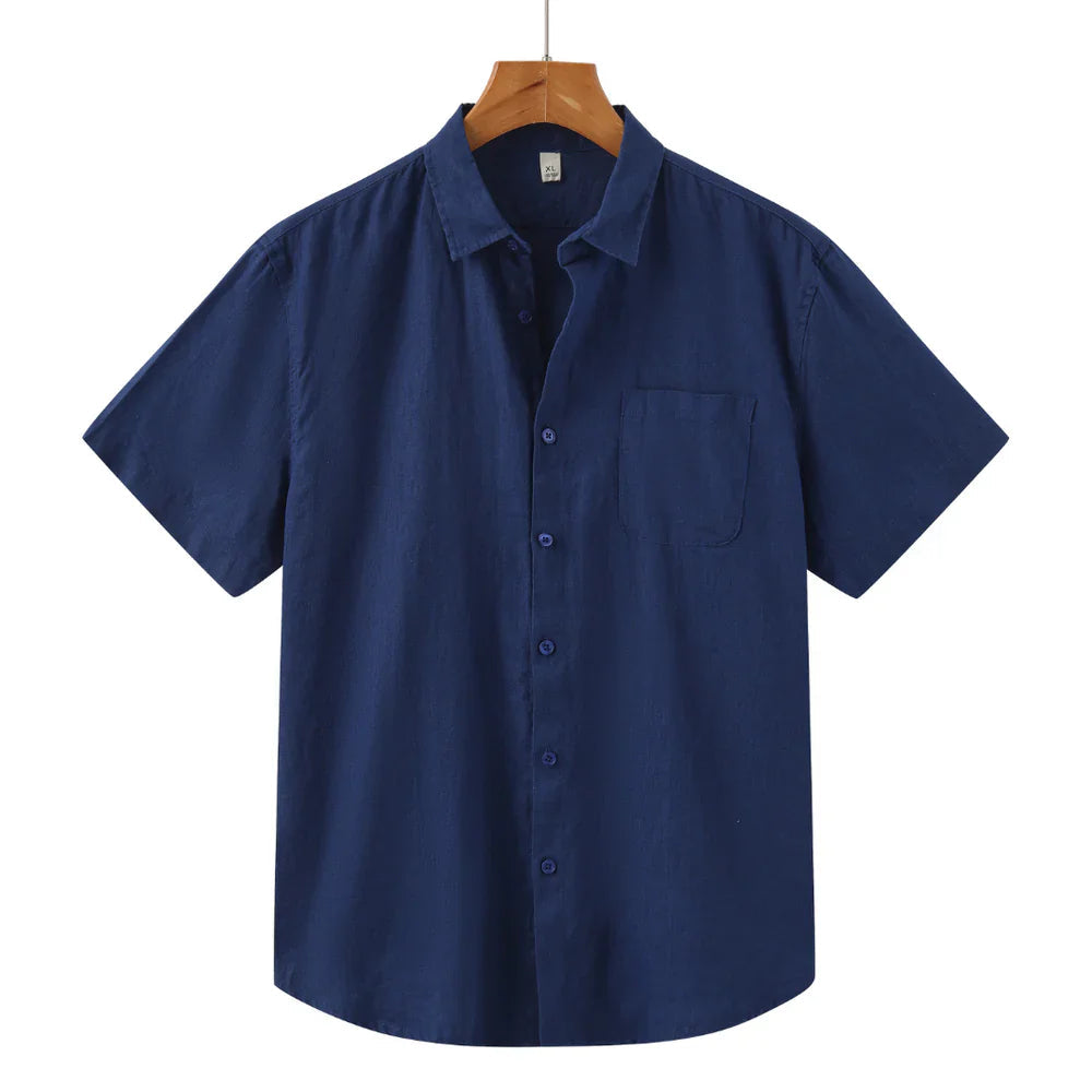 Camisa de linho Manga Curta Elite