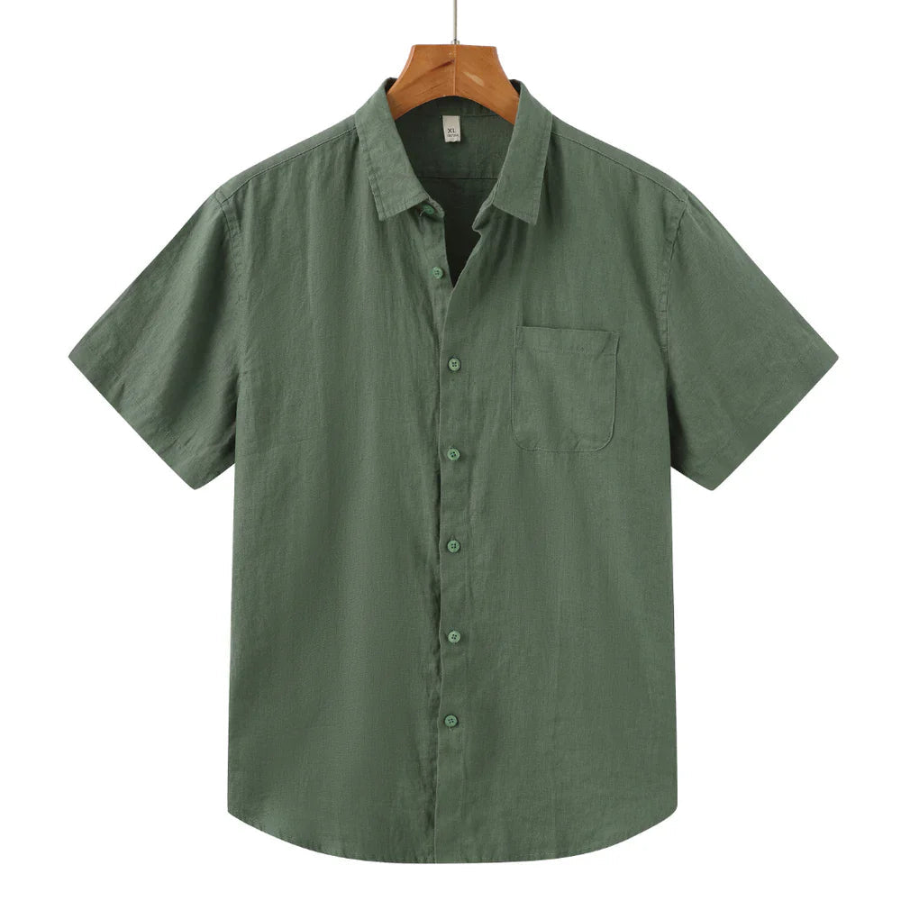 Camisa de linho Manga Curta Elite