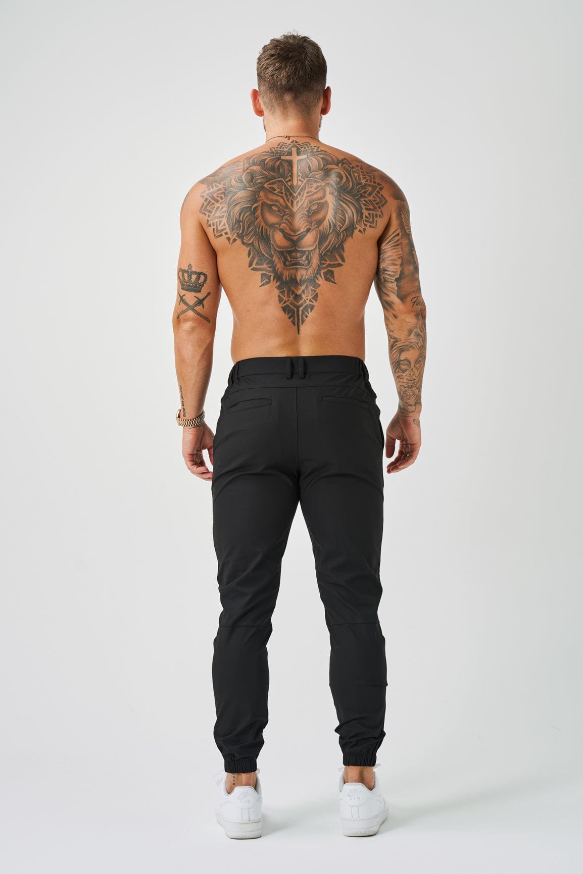 Calça Casual Masculina Alfaiataria Preta