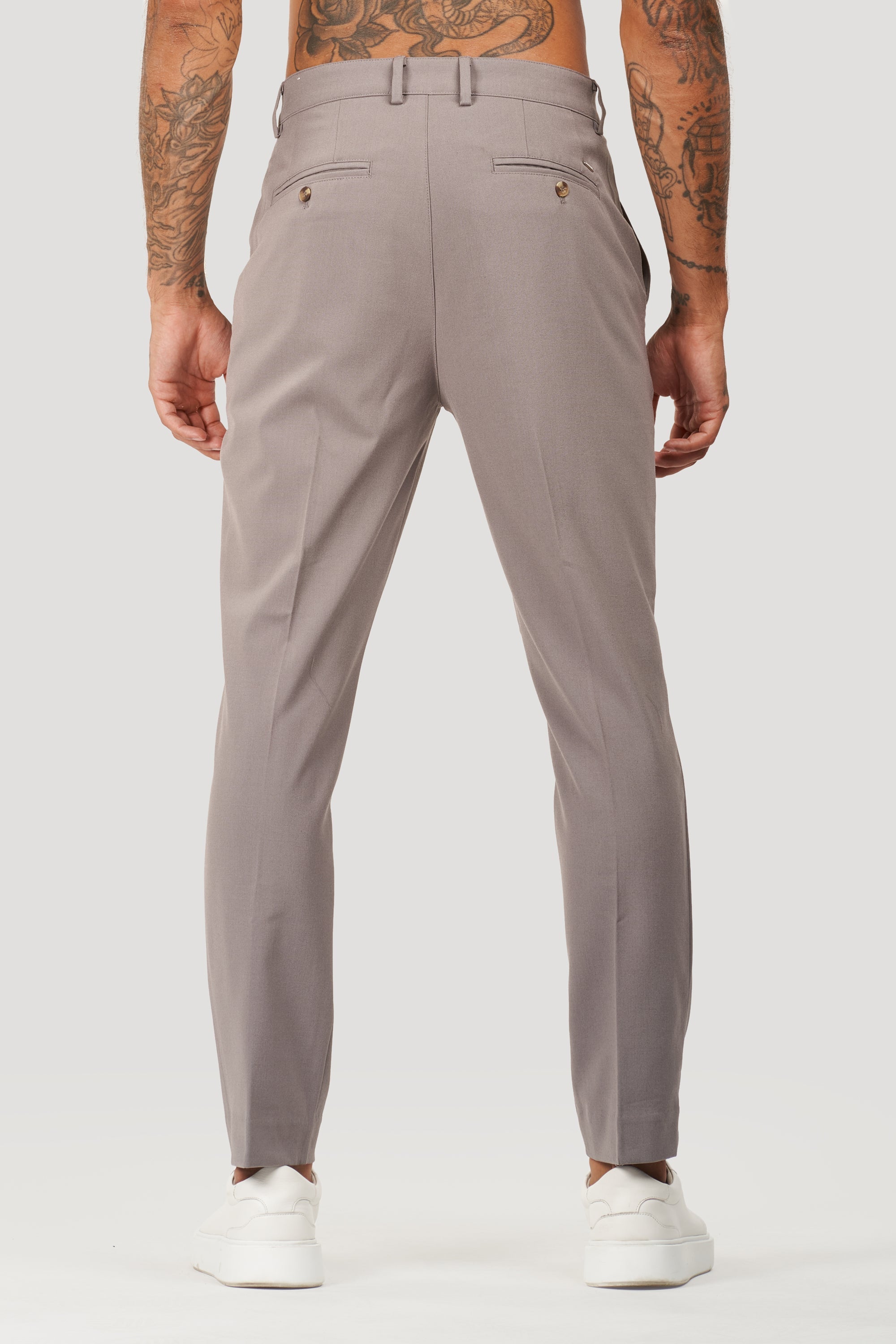 Calça Alfaiataria Masculina Milano Elite Cinza