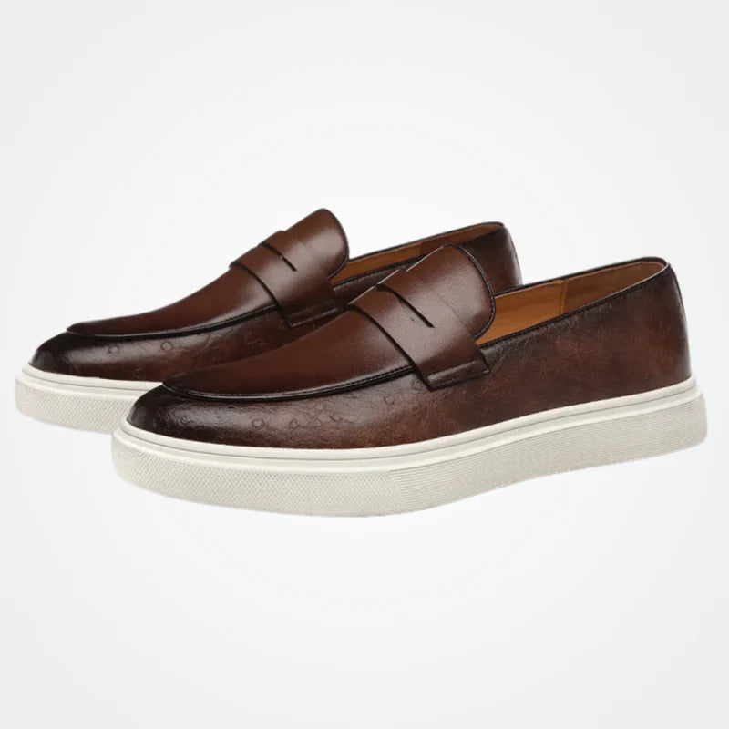 Mocassim Slip On Masculino de Couro Elite® Reine