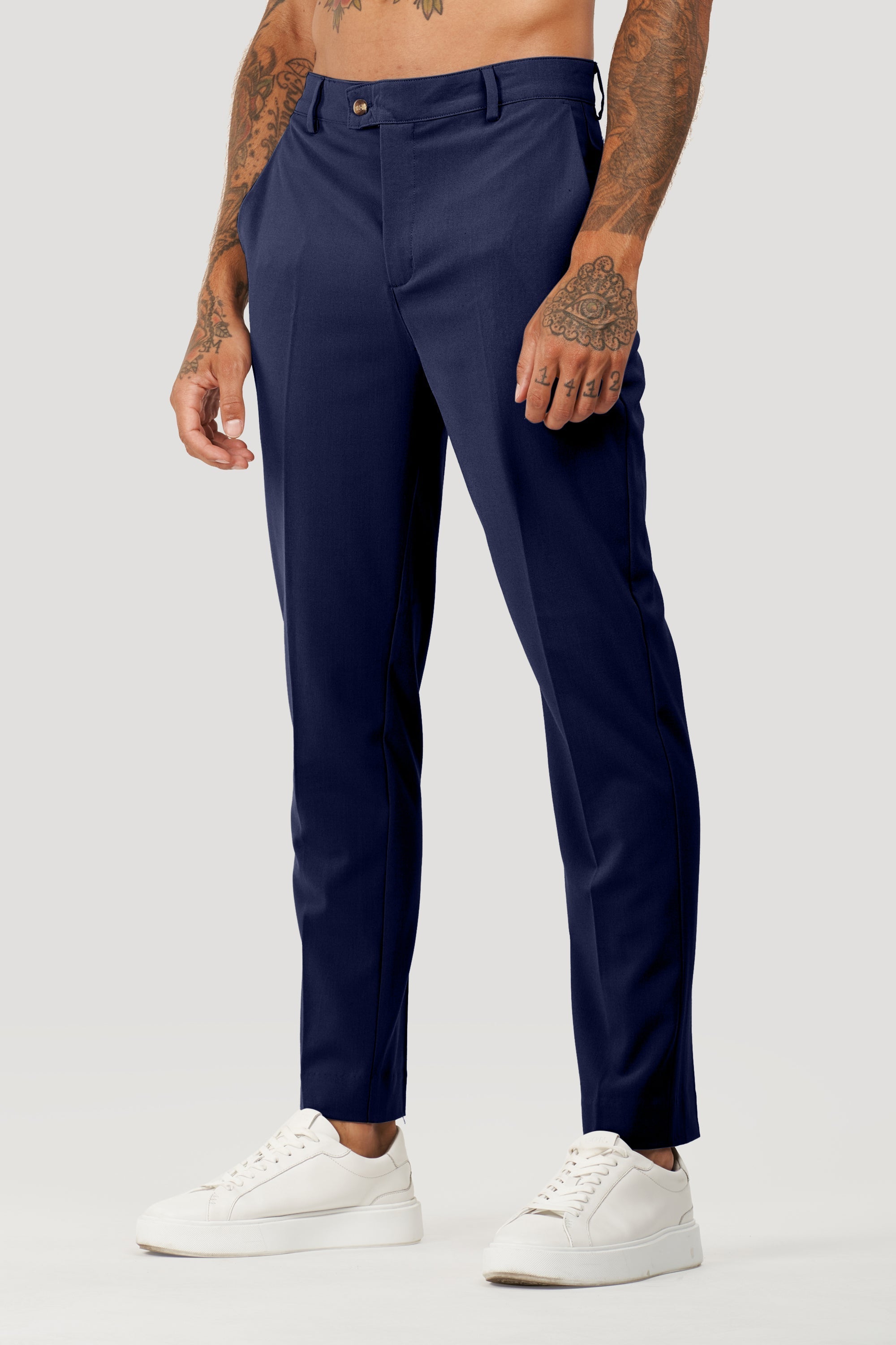 Calça Alfaiataria Masculina Milano Elite Azul Marinho