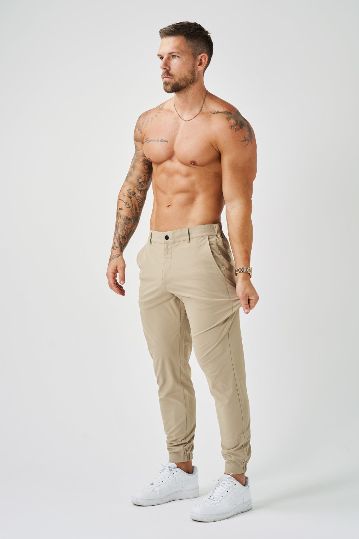 Calça Masculina Jogger Elite Bege