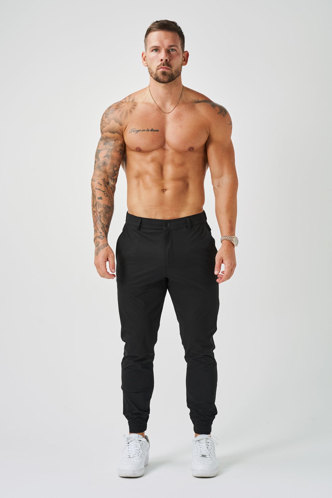 Calça Casual Masculina Alfaiataria Preta