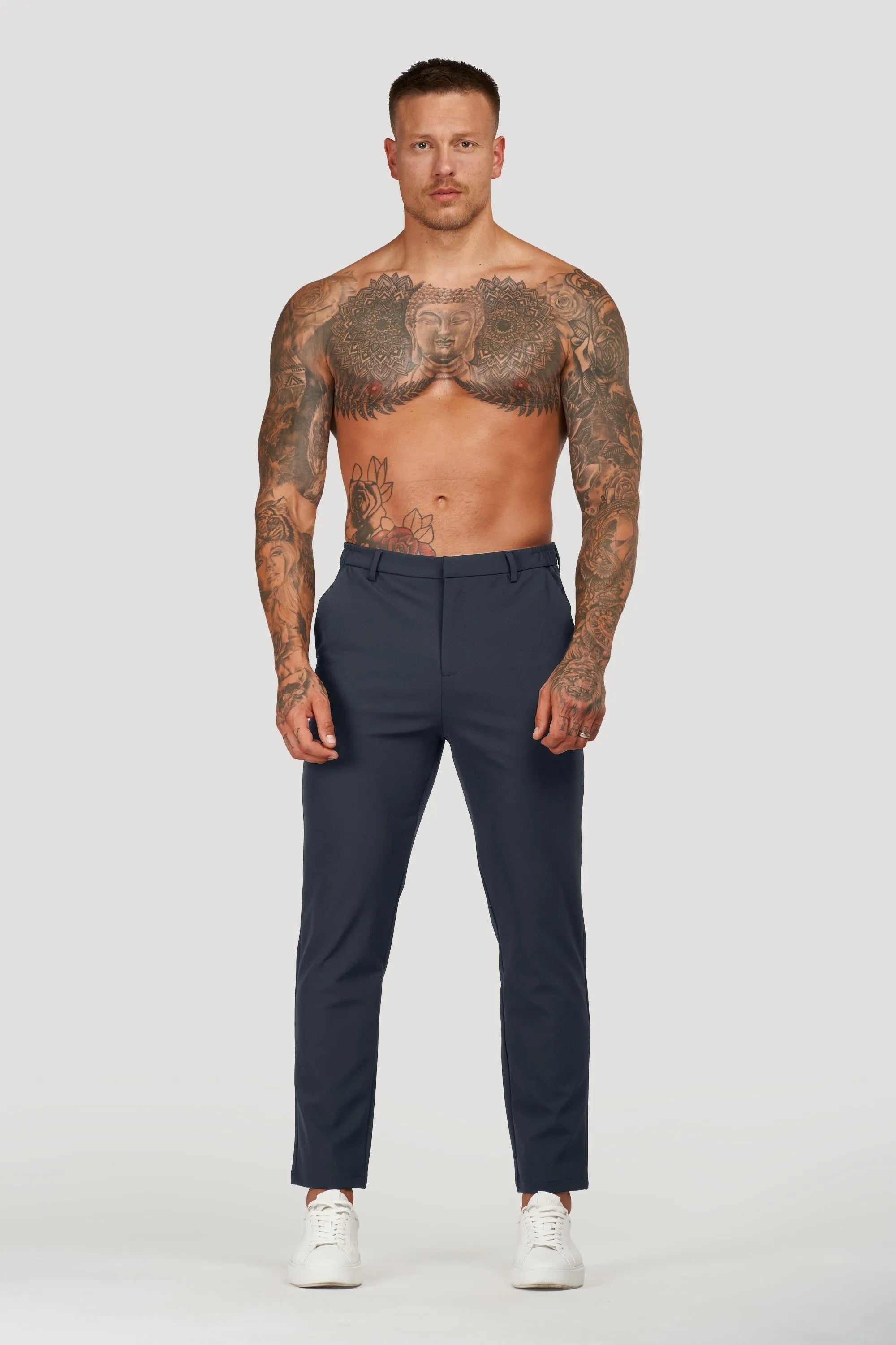 Calça Alfaiataria Masculina Tech Elite Azul Marinho