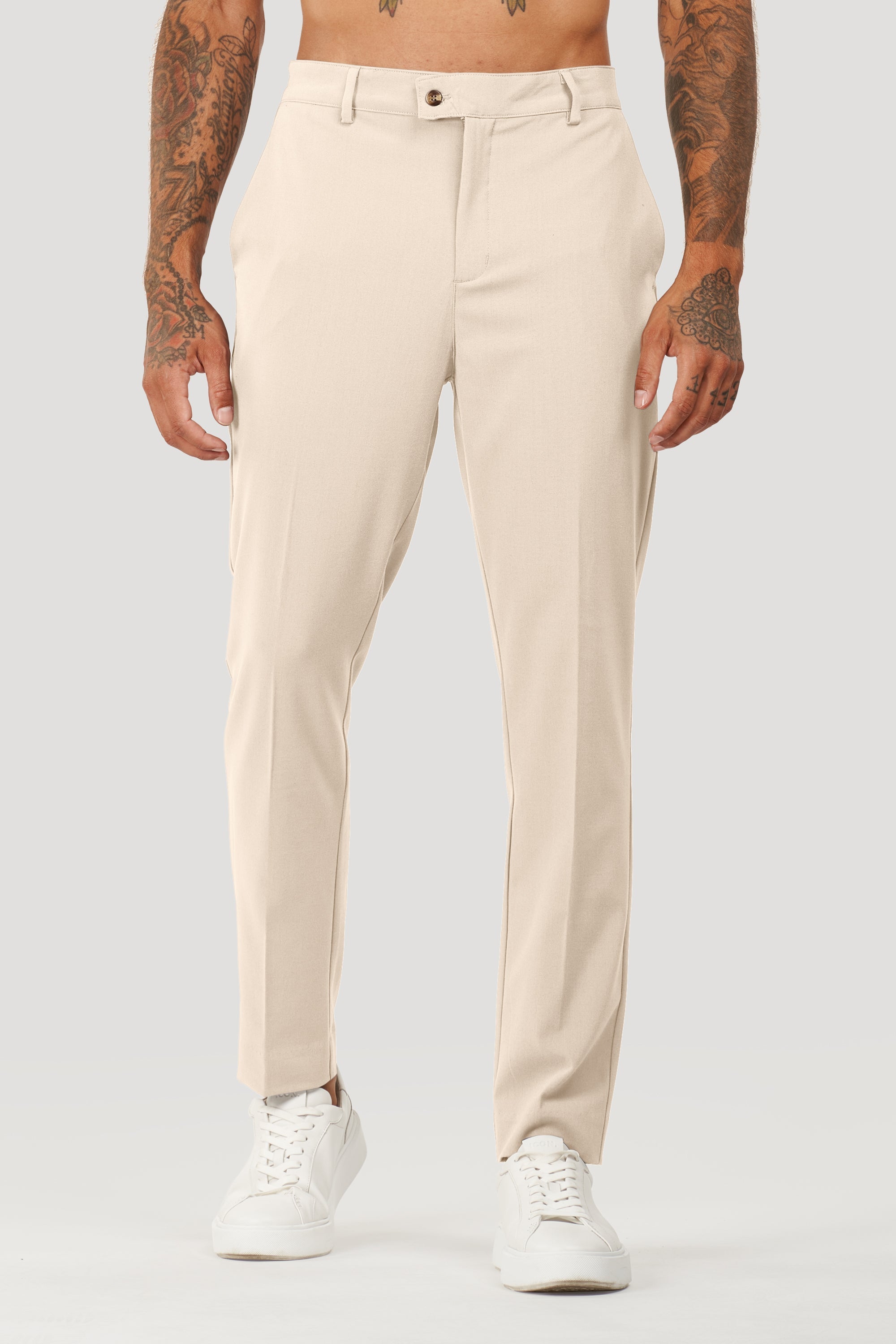 Calça Alfaiataria Masculina Milano Elite Bege