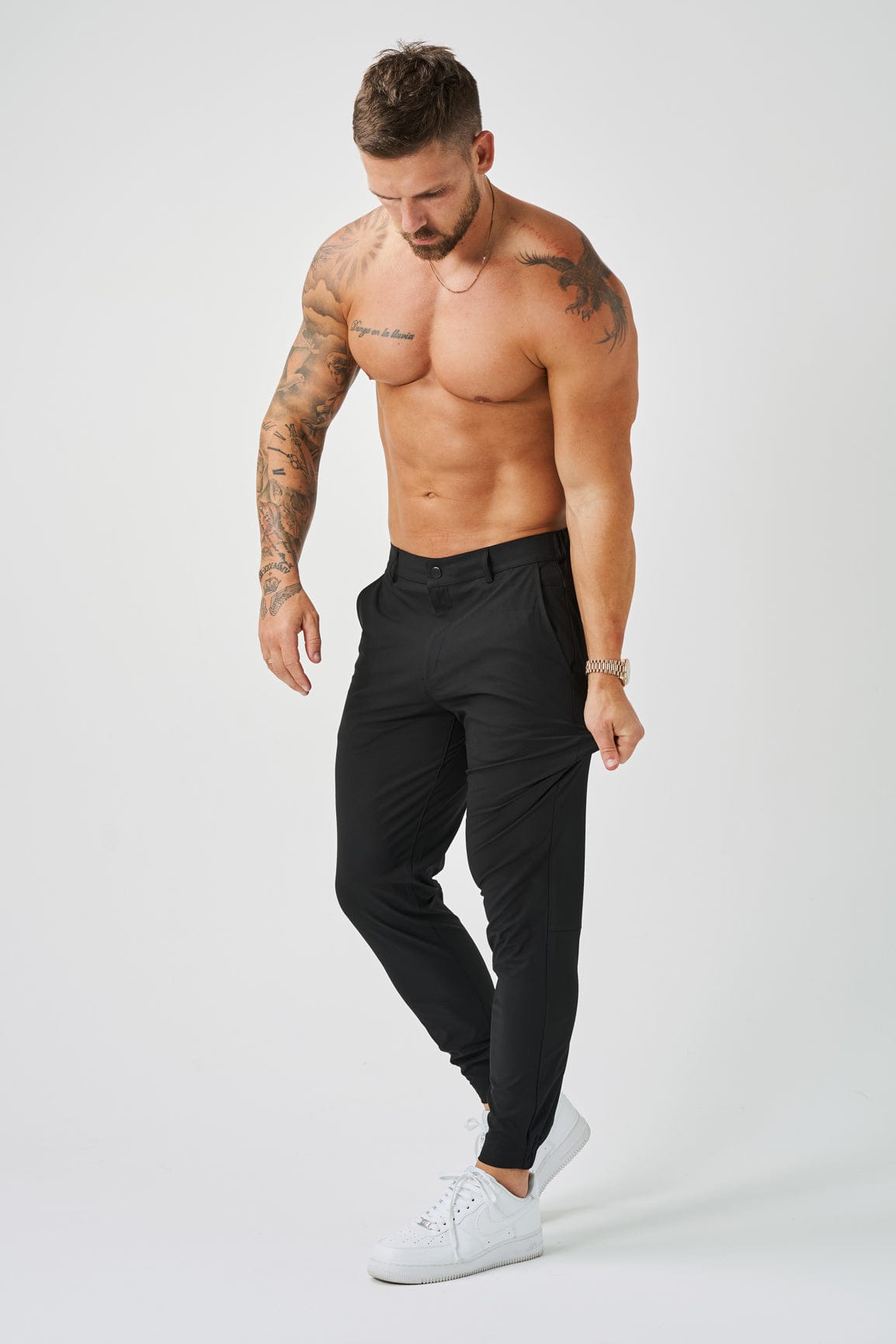 Calça Casual Masculina Alfaiataria Preta