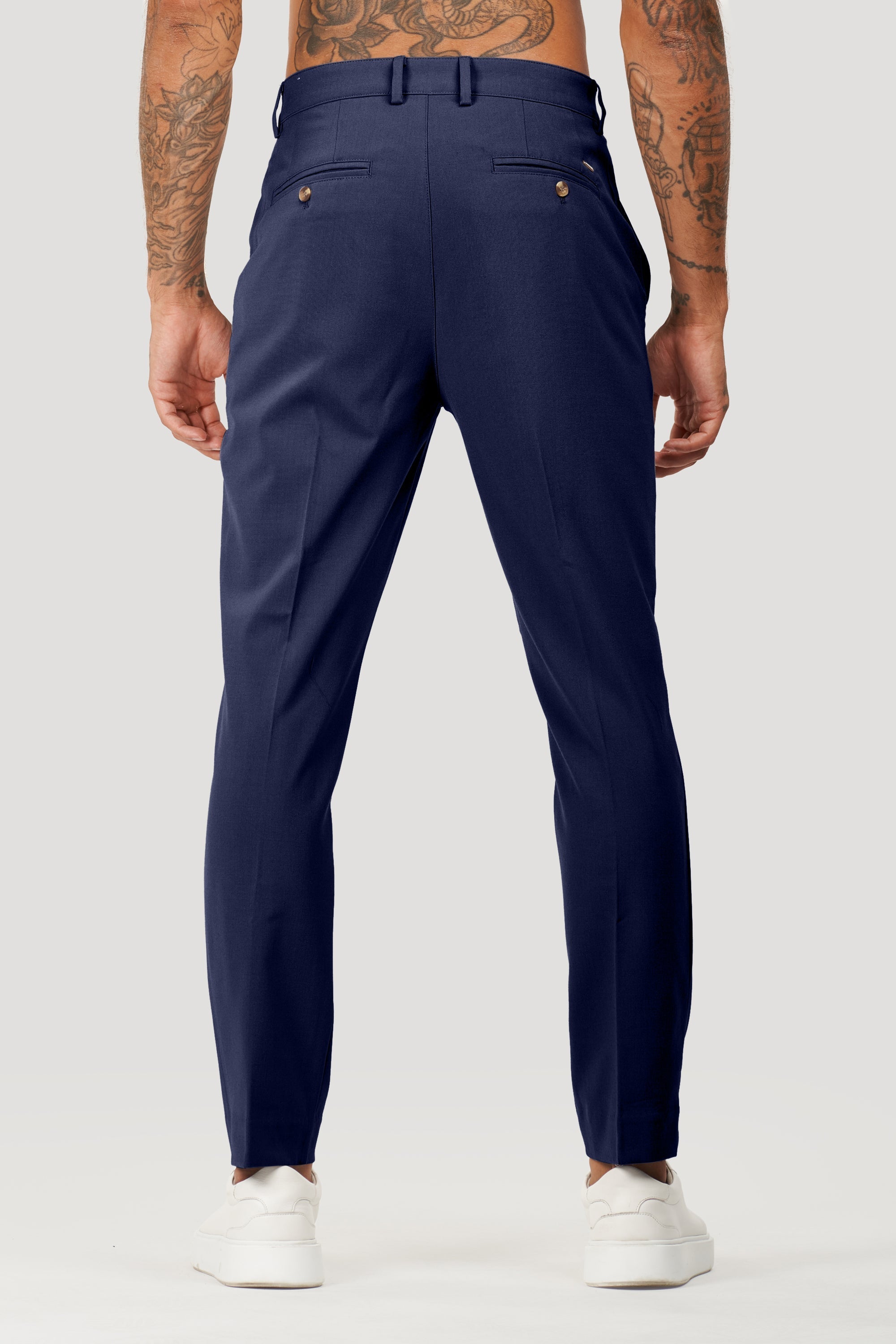 Calça Alfaiataria Masculina Milano Elite Azul Marinho