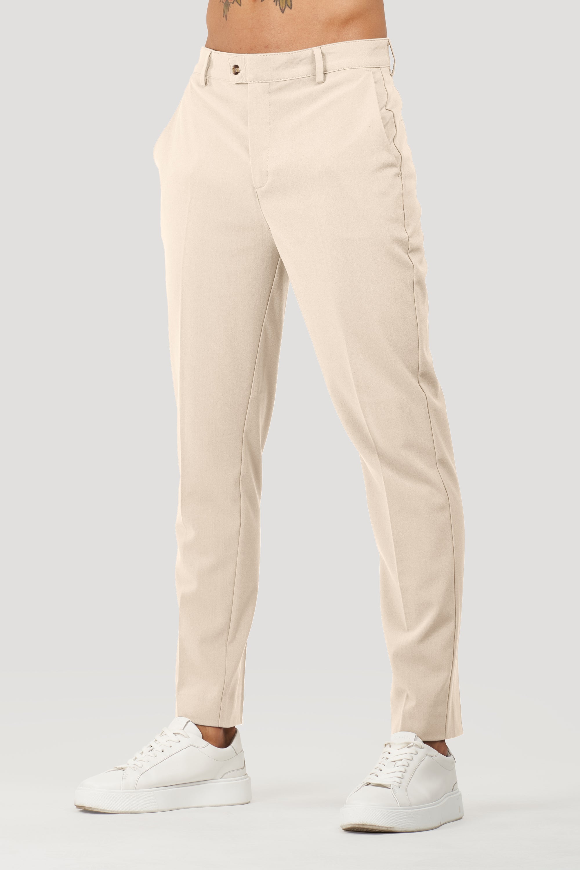 Calça Alfaiataria Masculina Milano Elite Bege