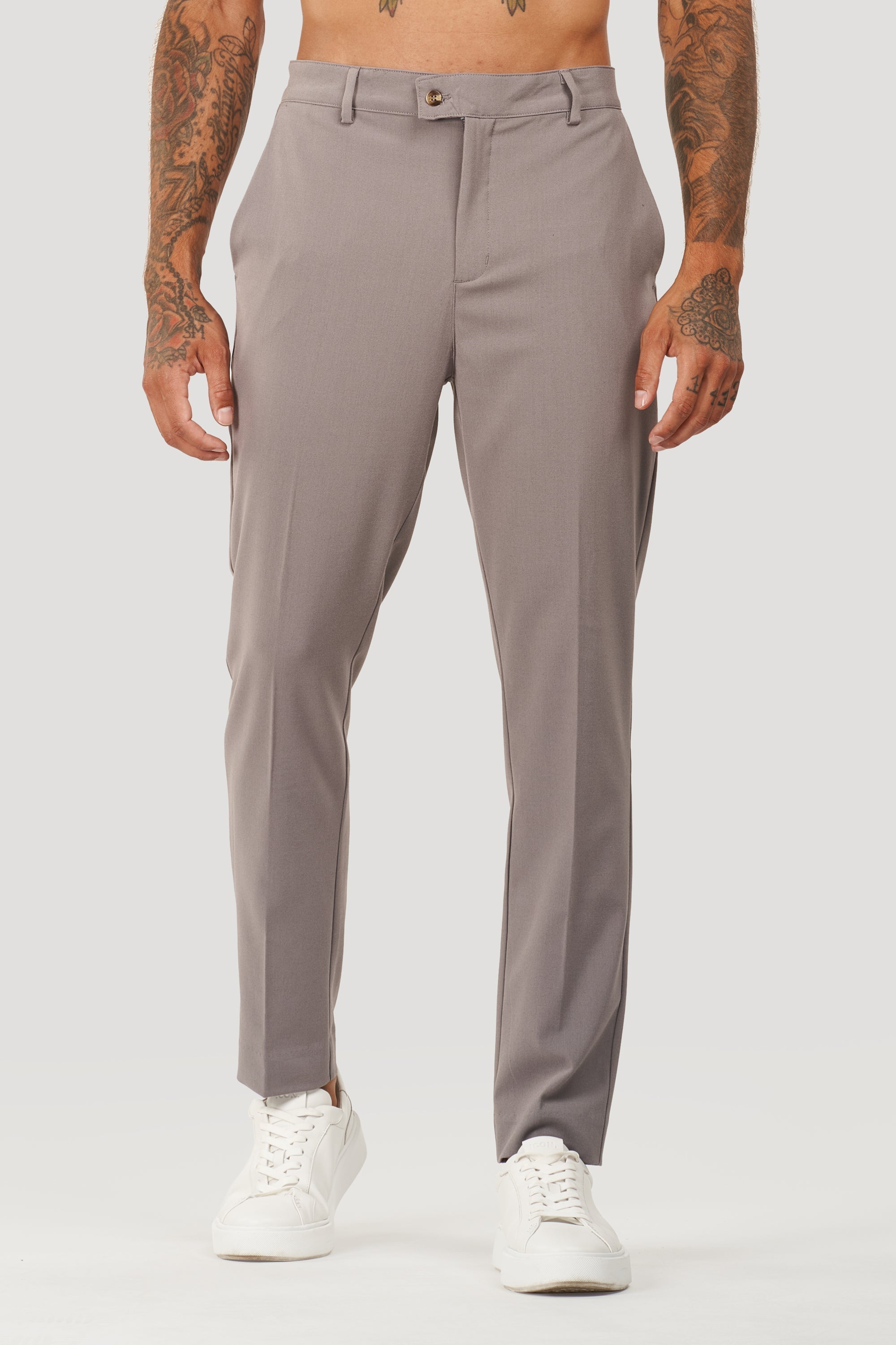 Calça Alfaiataria Masculina Milano Elite Cinza