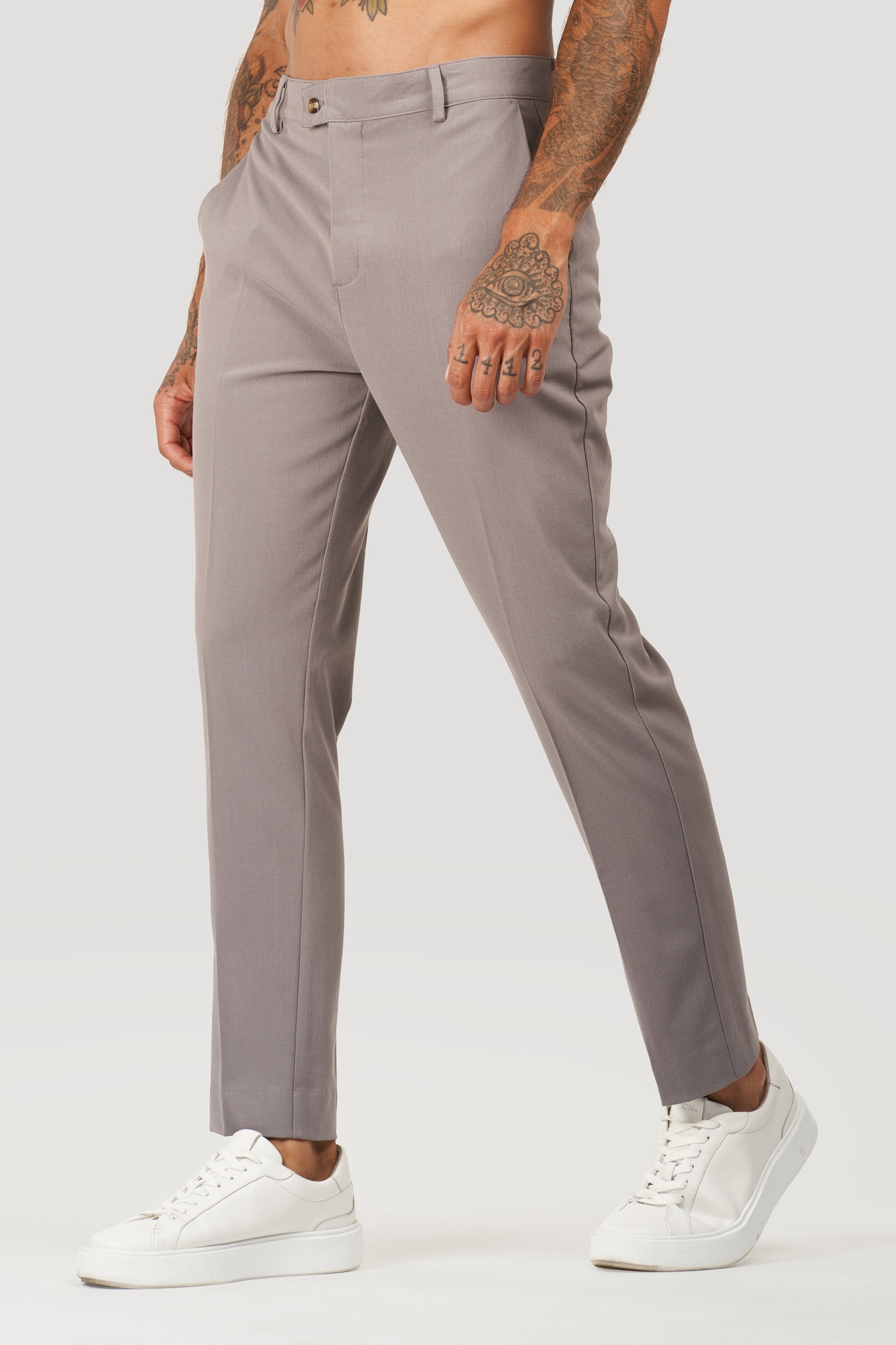 Calça Alfaiataria Masculina Milano Elite Cinza