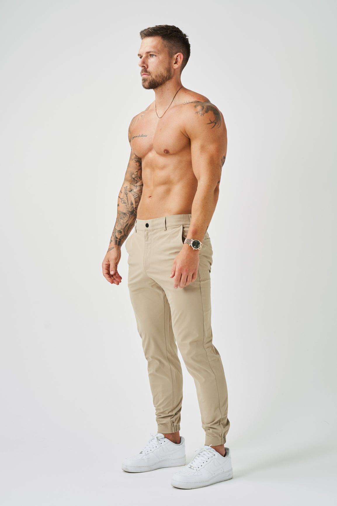 Calça Masculina Jogger Elite Bege