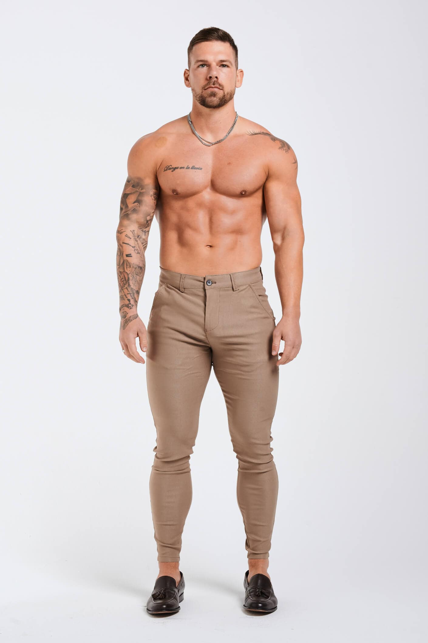 Calça Masculina Chino Caqui Elite