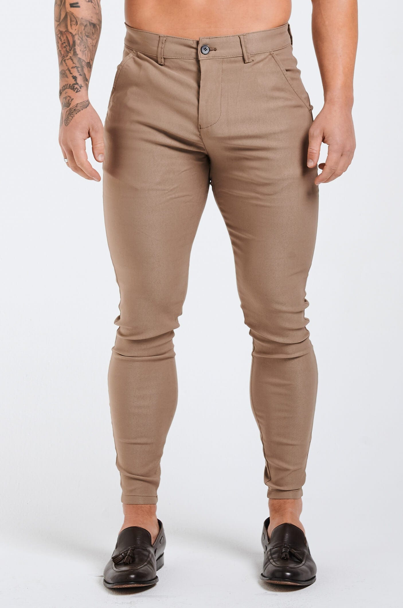 Calça Masculina Chino Caqui Elite