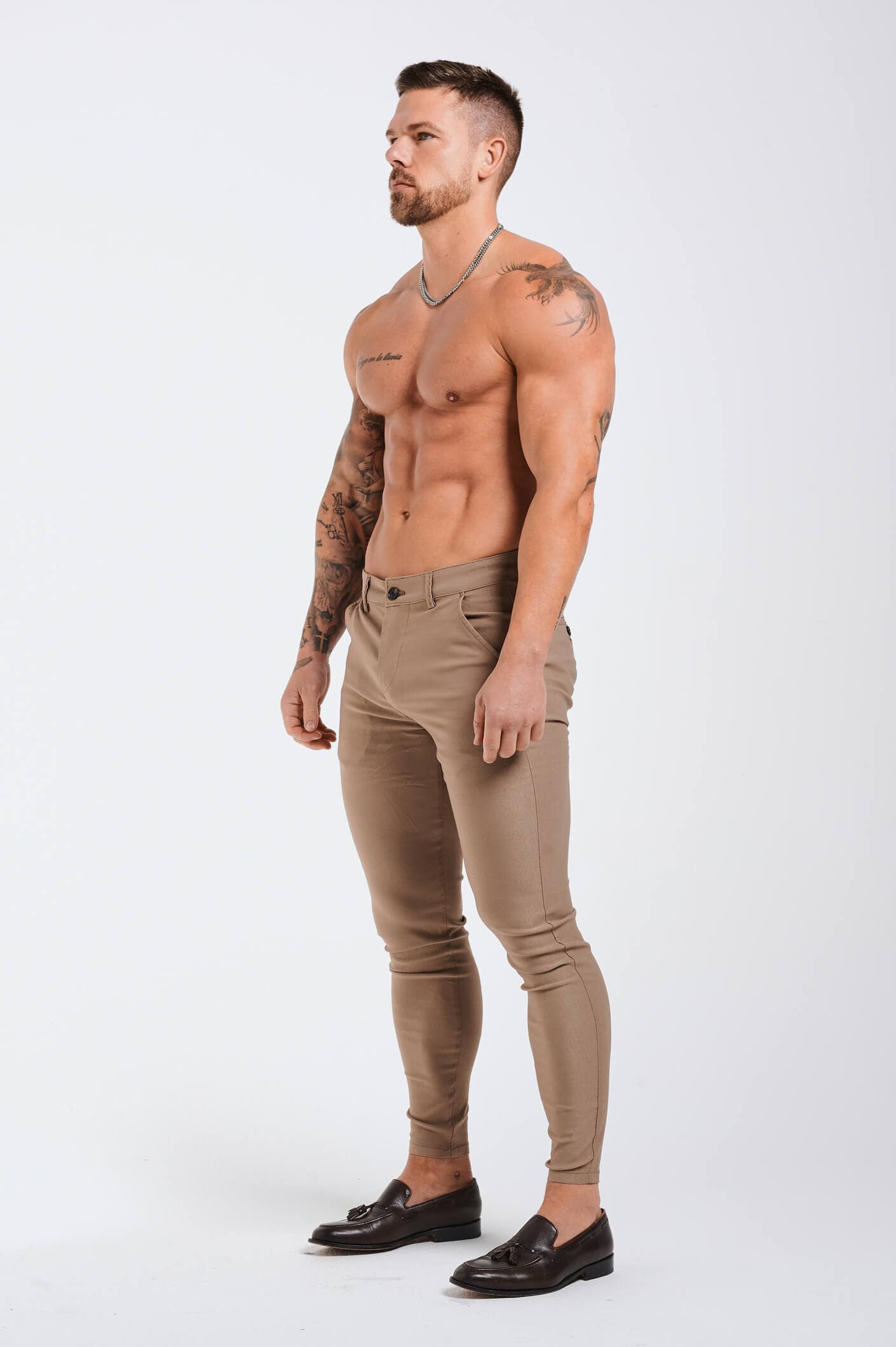 Calça Masculina Chino Caqui Elite