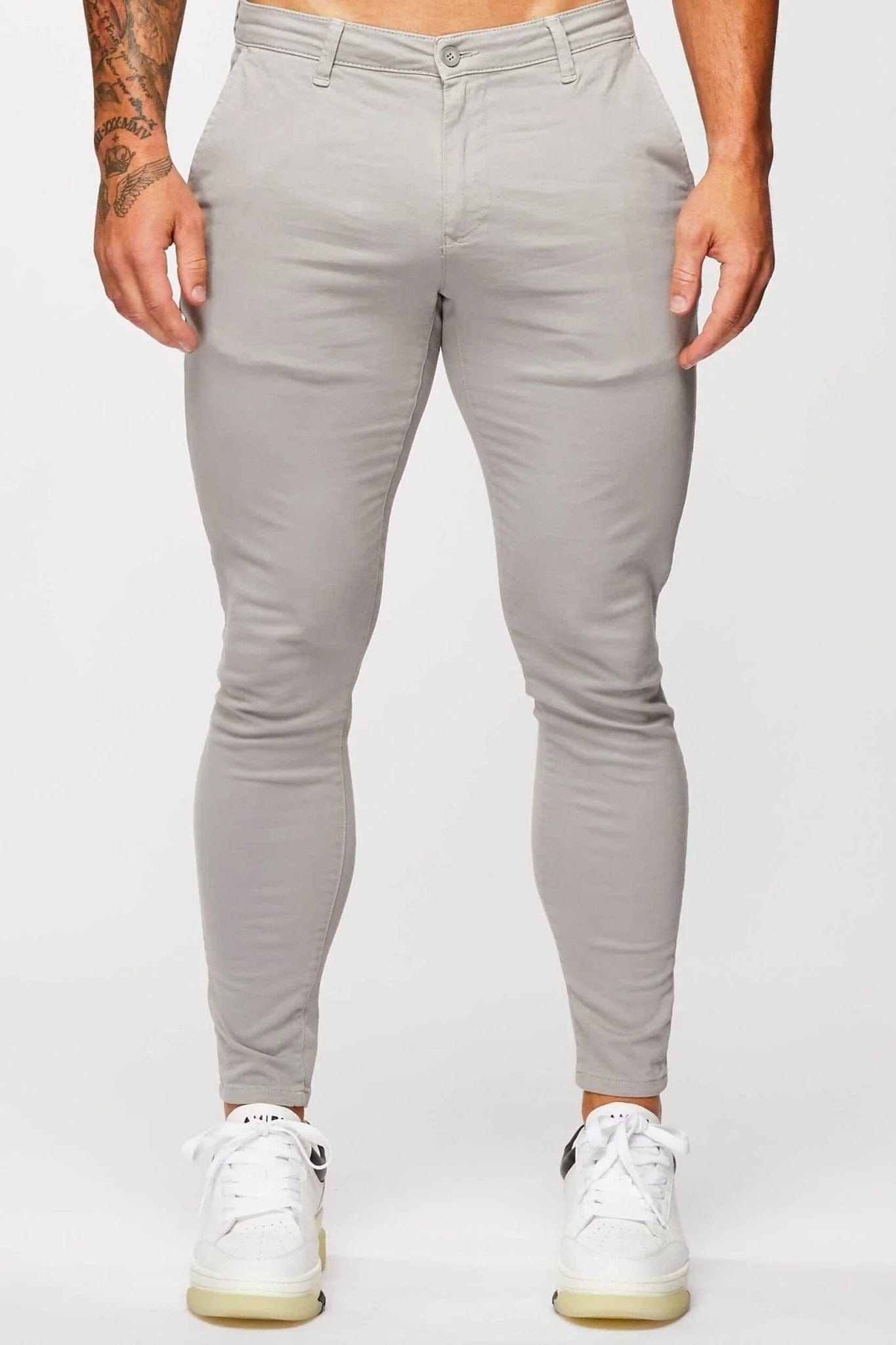 Calça Masculina Chino Cinza Elite