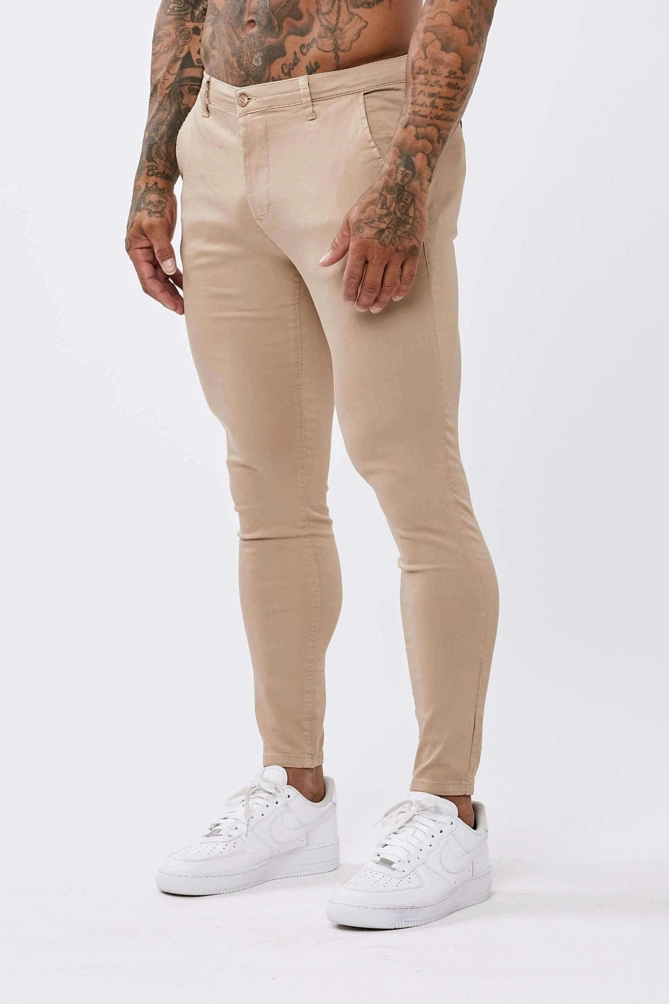 Calça Masculina Chino Skinny Elite Bege