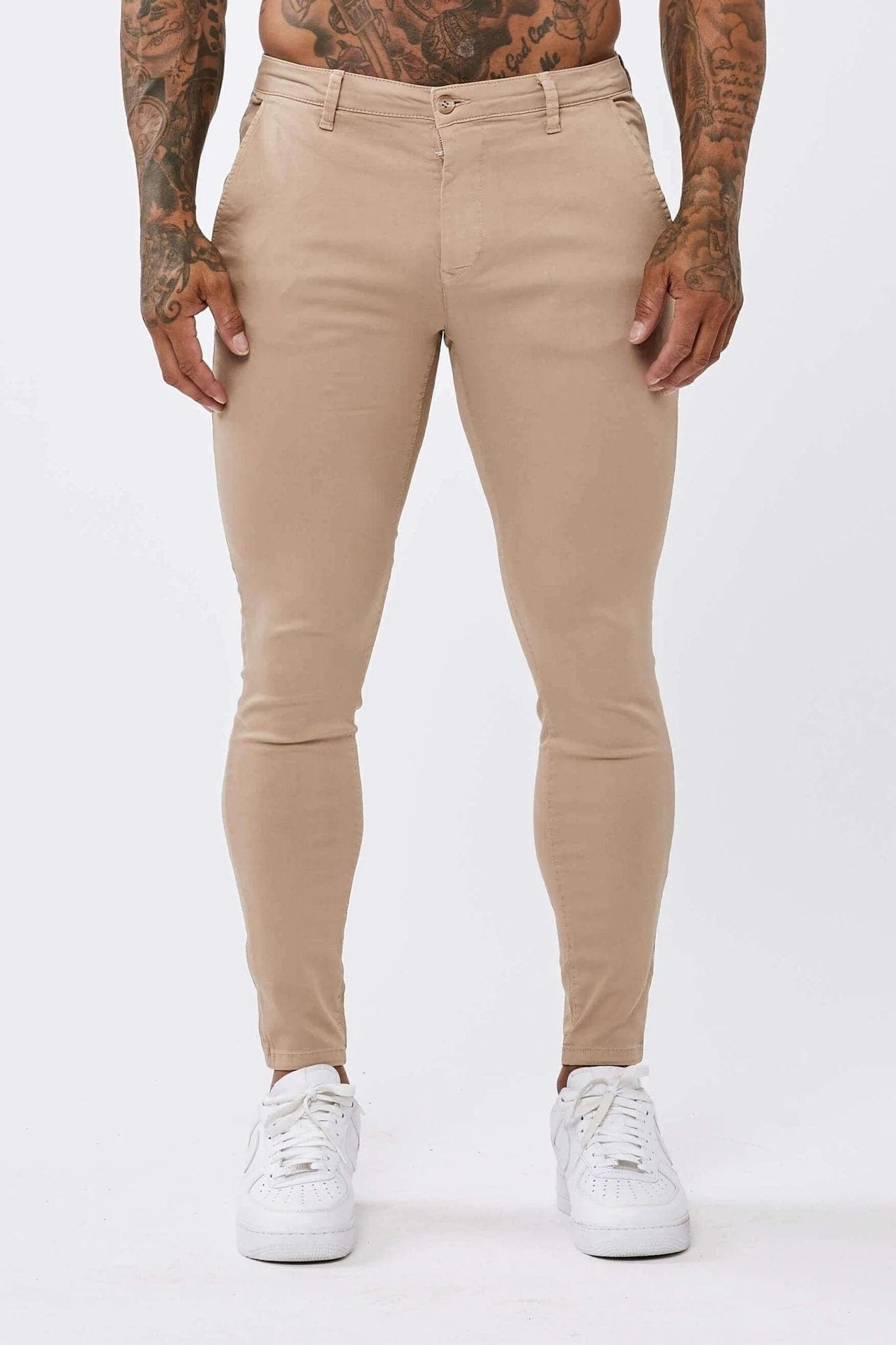 Calça Masculina Chino Skinny Elite Bege