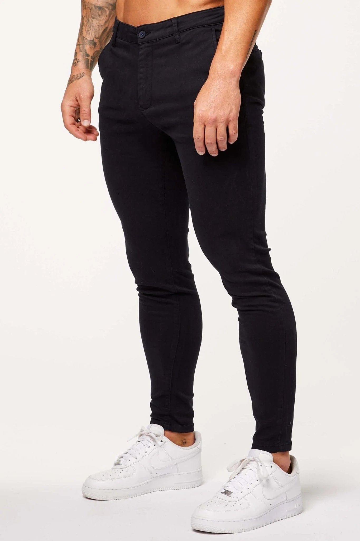 Calça Masculina Chino Skinny Preto Elite