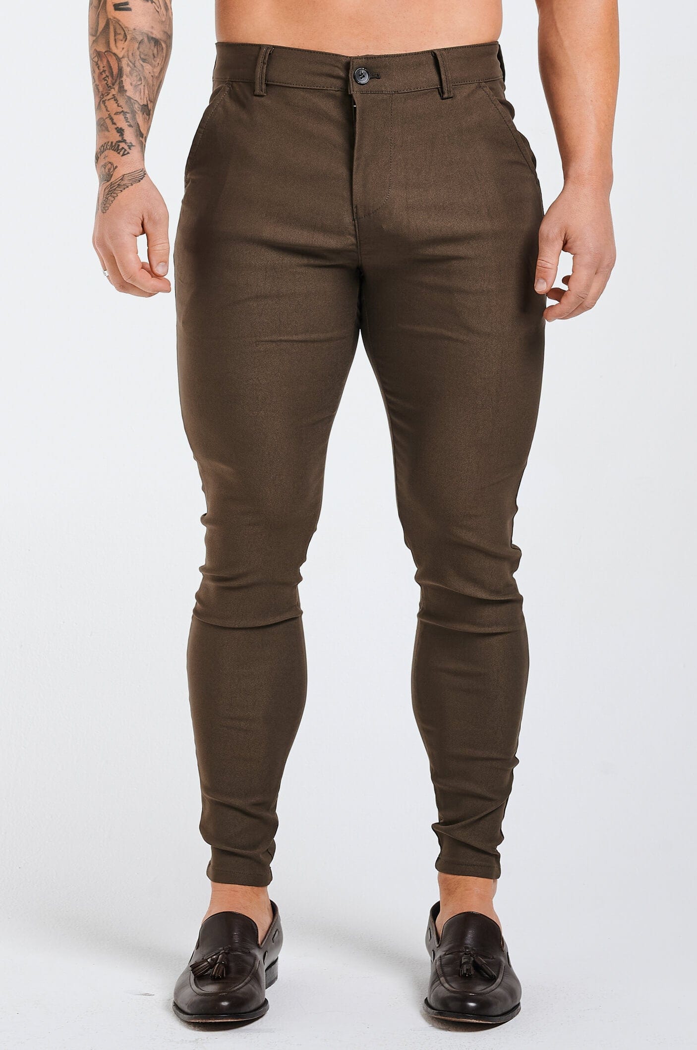 Calça Masculina Elastano Chino Elite