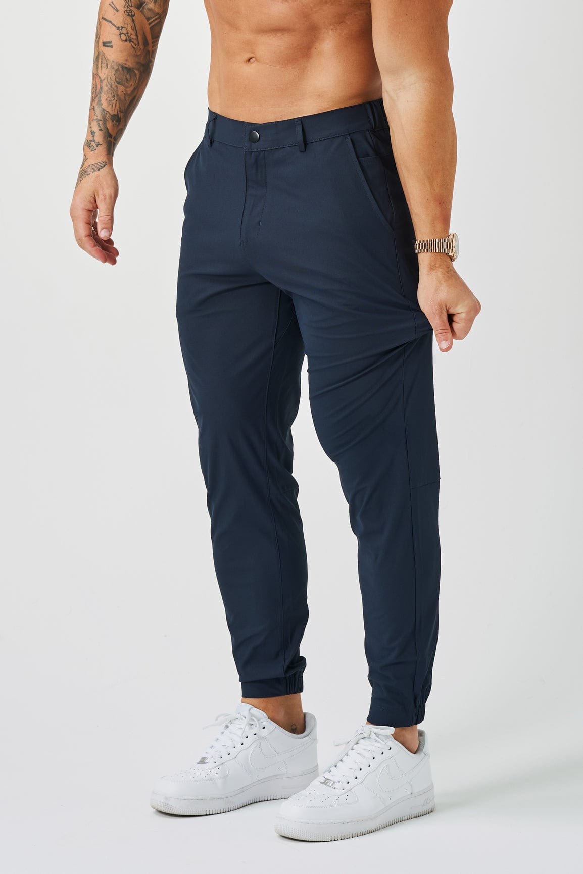 Calça Masculina Jogger Elite para o Dia a Dia Azul Marinho
