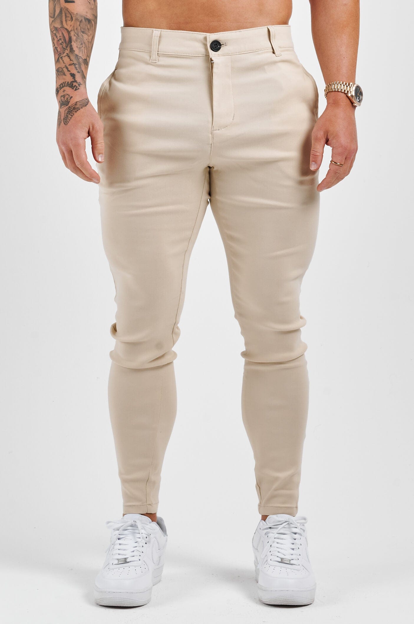 Calça Masculina Skinny Elite Bege