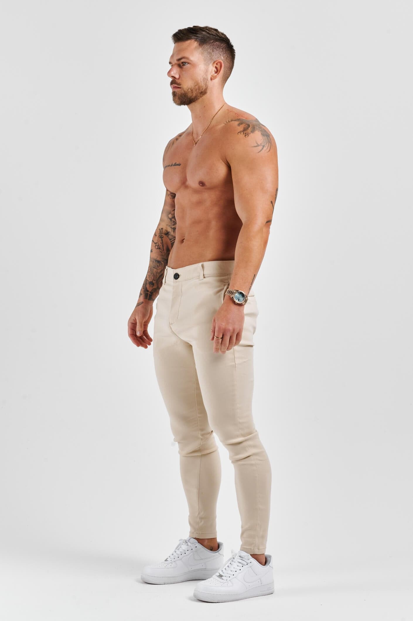 Calça Masculina Skinny Elite Bege