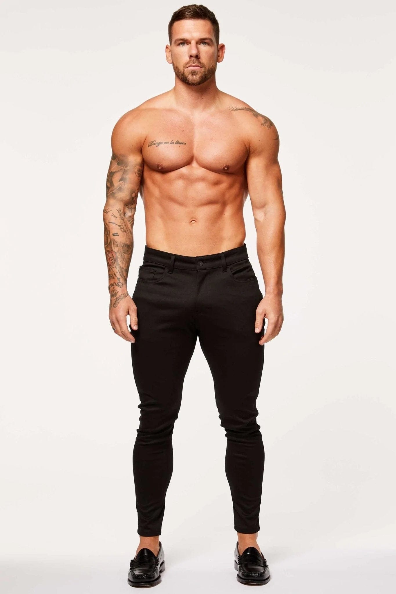 Calça Masculina Skinny Preta Elite