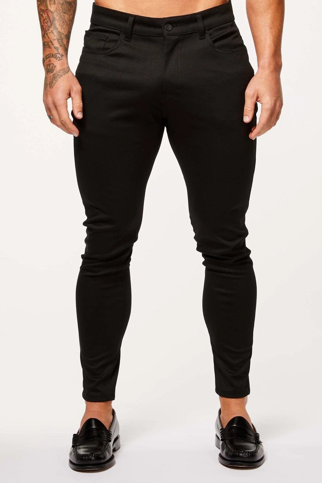 Calça Masculina Skinny Preta Elite