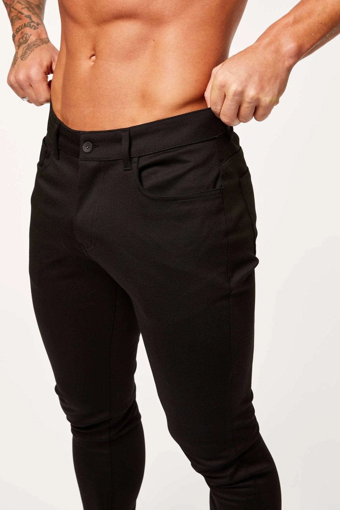 Calça Masculina Skinny Preta Elite