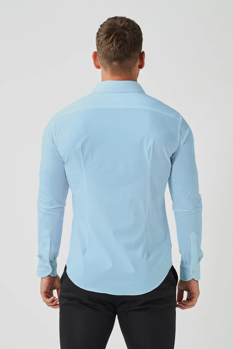 Camisa Social Masculina Slim Tech Anti Amassos Elite