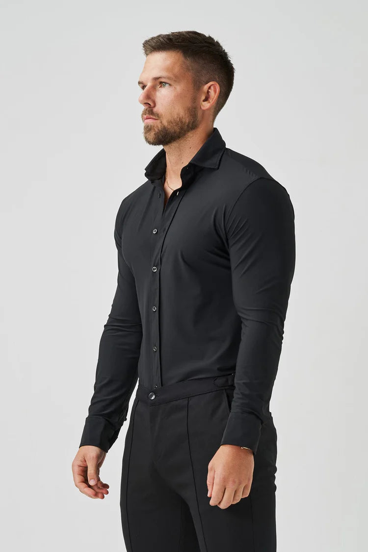 Camisa Social Masculina Slim Tech Anti Amassos Elite