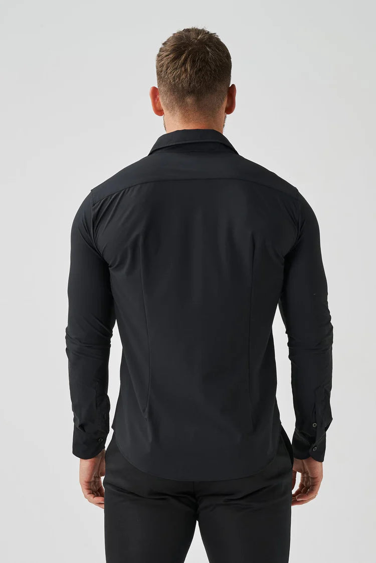 Camisa Social Masculina Slim Tech Anti Amassos Elite