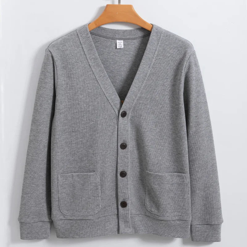 Cardigan Masculino de Lã com Bolsos Elite