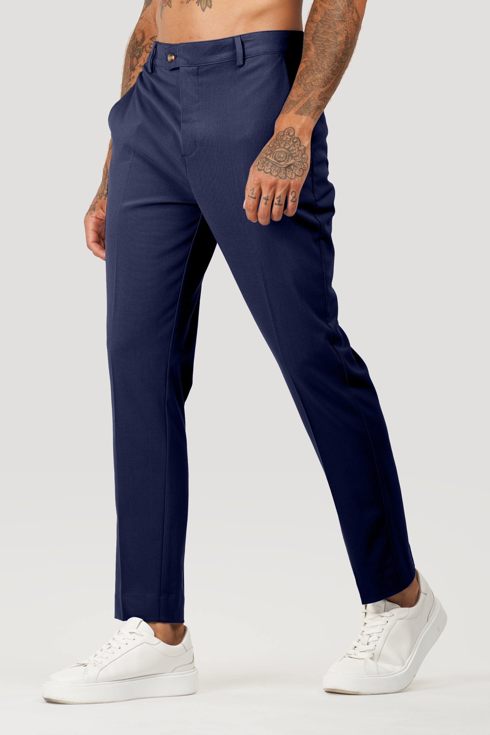 Calça Alfaiataria Masculina Milano Elite Azul Marinho