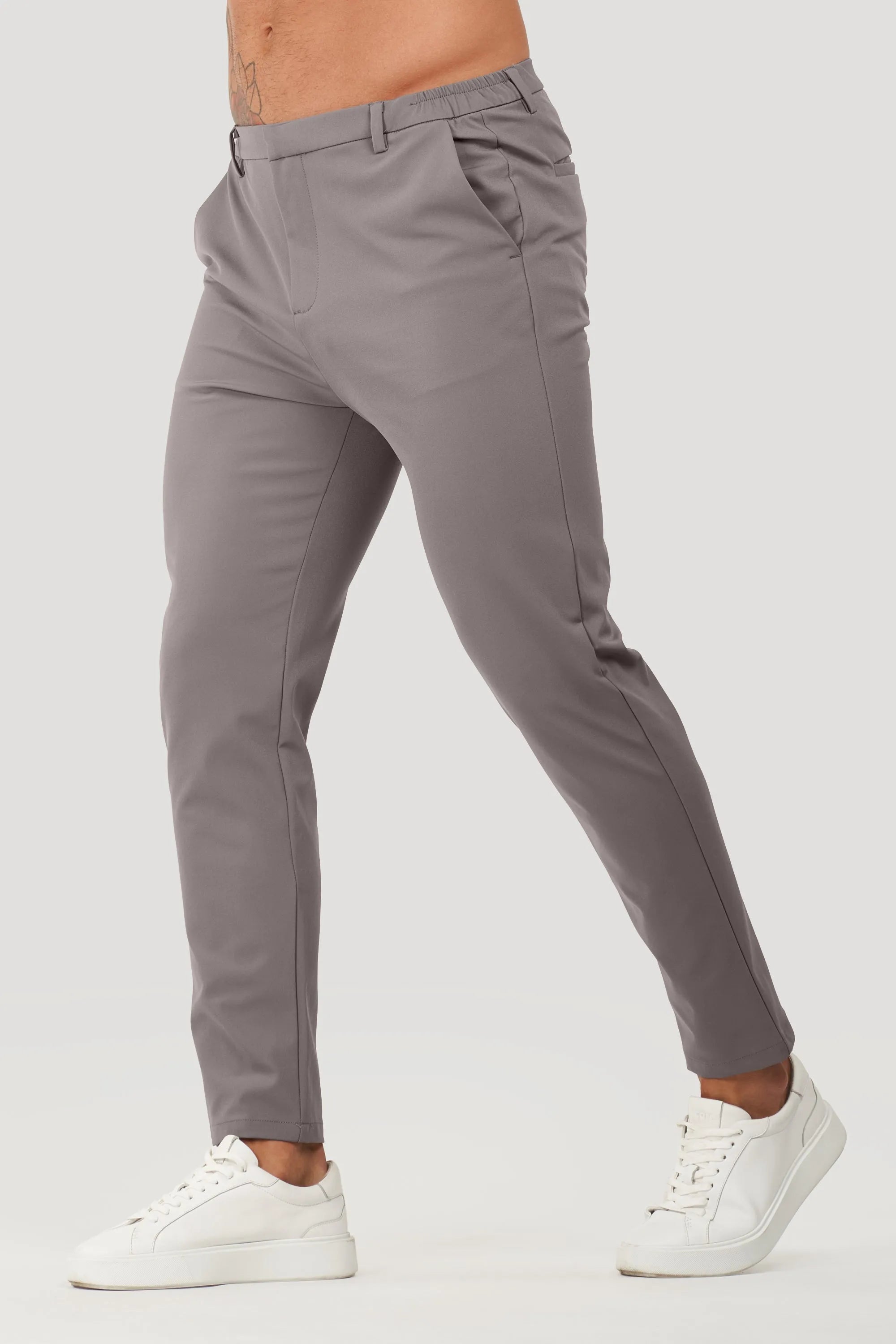 Calça Alfaiataria Masculina Tech Elite Cinza