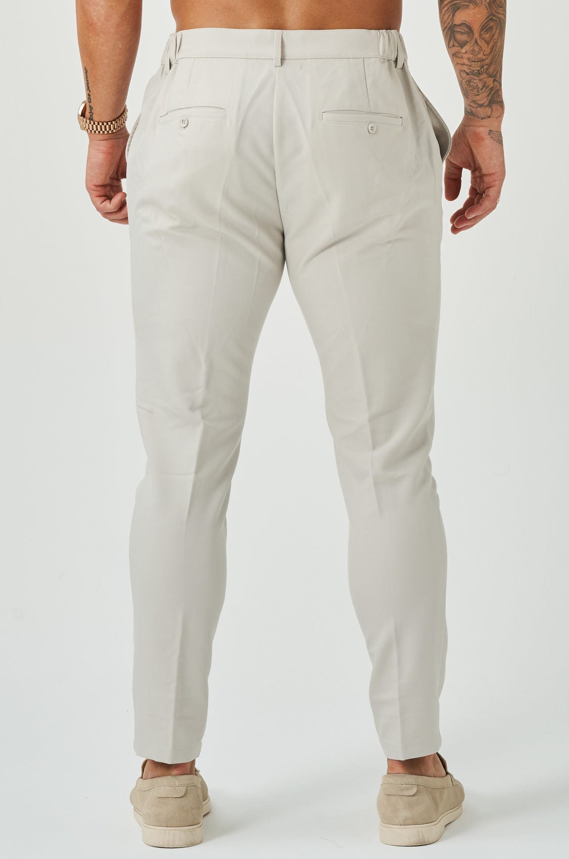 Calça Masculina Slim Fit Branco Marfim Elite